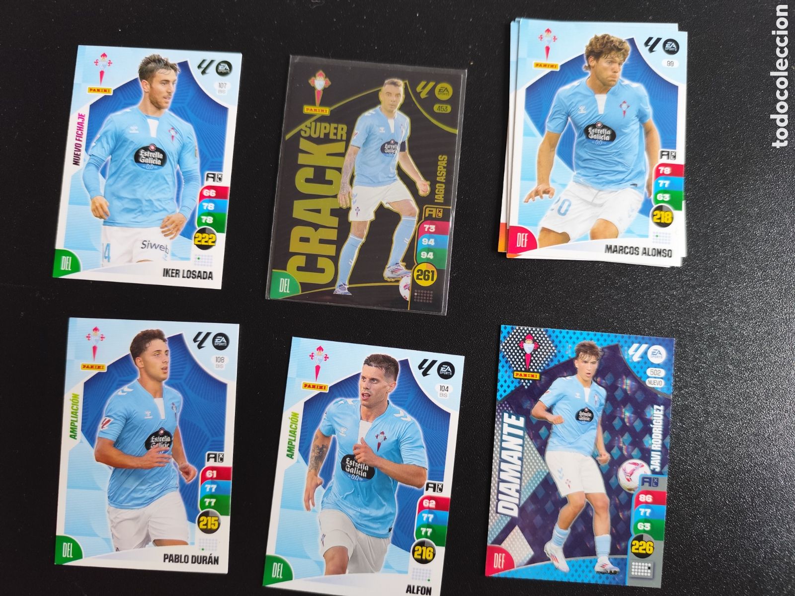 Cromos de Futebol: Lote 28 card Celta de Vigo Adrenalyn XL