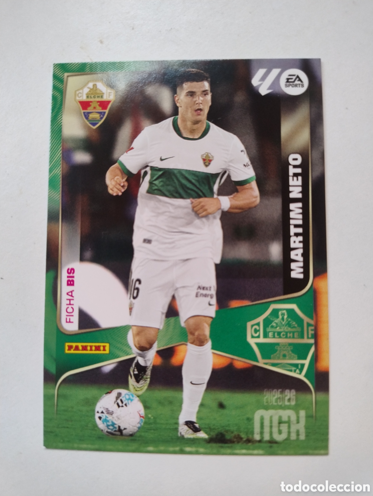 Cromos de F&uacute;tbol: 139 bis - Martim Neto - Elche - Megacracks 2025 - 2026 Ficha bis