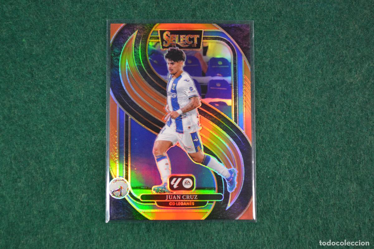 Cromos de F&uacute;tbol: PANINI SELECT LA LIGA 2024-25 - 110 JUAN CRUZ (CD LEGANES) PARALELA ORANGE NUMERADA 06/49