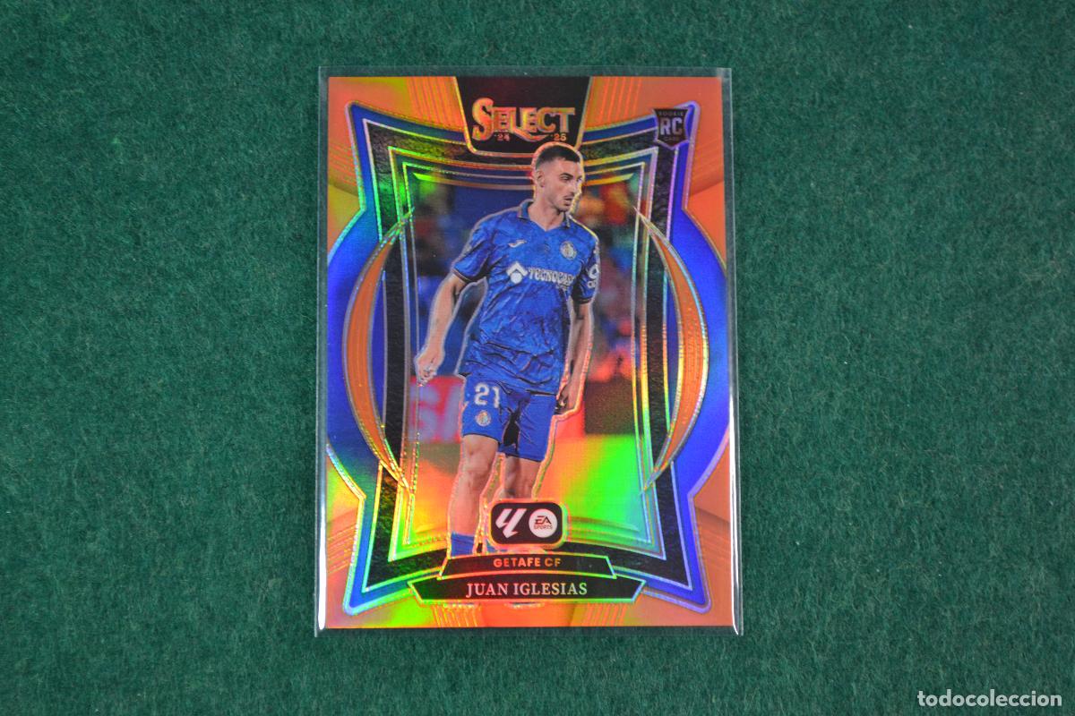 Cromos de F&uacute;tbol: PANINI SELECT LA LIGA 2024-25 - 41 JUAN IGLESIAS (GETAFE CF) PARALELA ORANGE NUMERADA 16/49