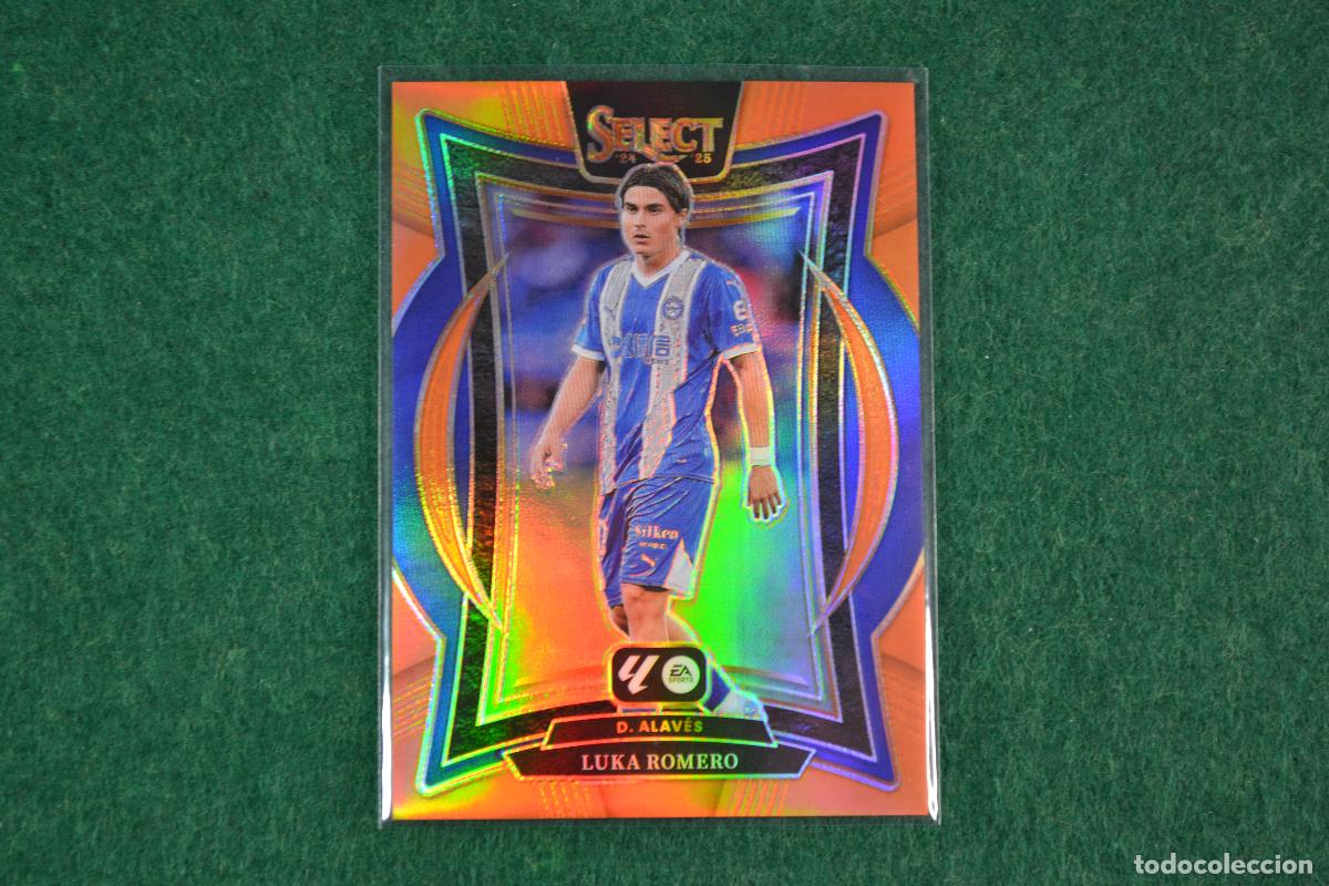 Cromos de F&uacute;tbol: PANINI SELECT LA LIGA 2024-25 - 74 LUKA ROMERO (ALAVES) PARALELA ORANGE NUMERADA 47/49