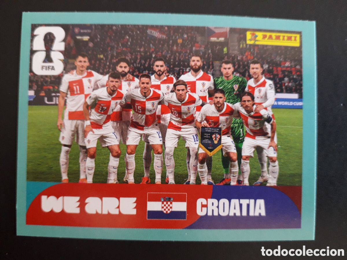 Cromos de F&uacute;tbol: EQUIPO CROACIA CRO 13 MUNDIAL F&Uacute;TBOL 2026 FIFA WORLD CUP PANINI SIN PEGAR PEDIDO M&Iacute;NIMO 3&euro;