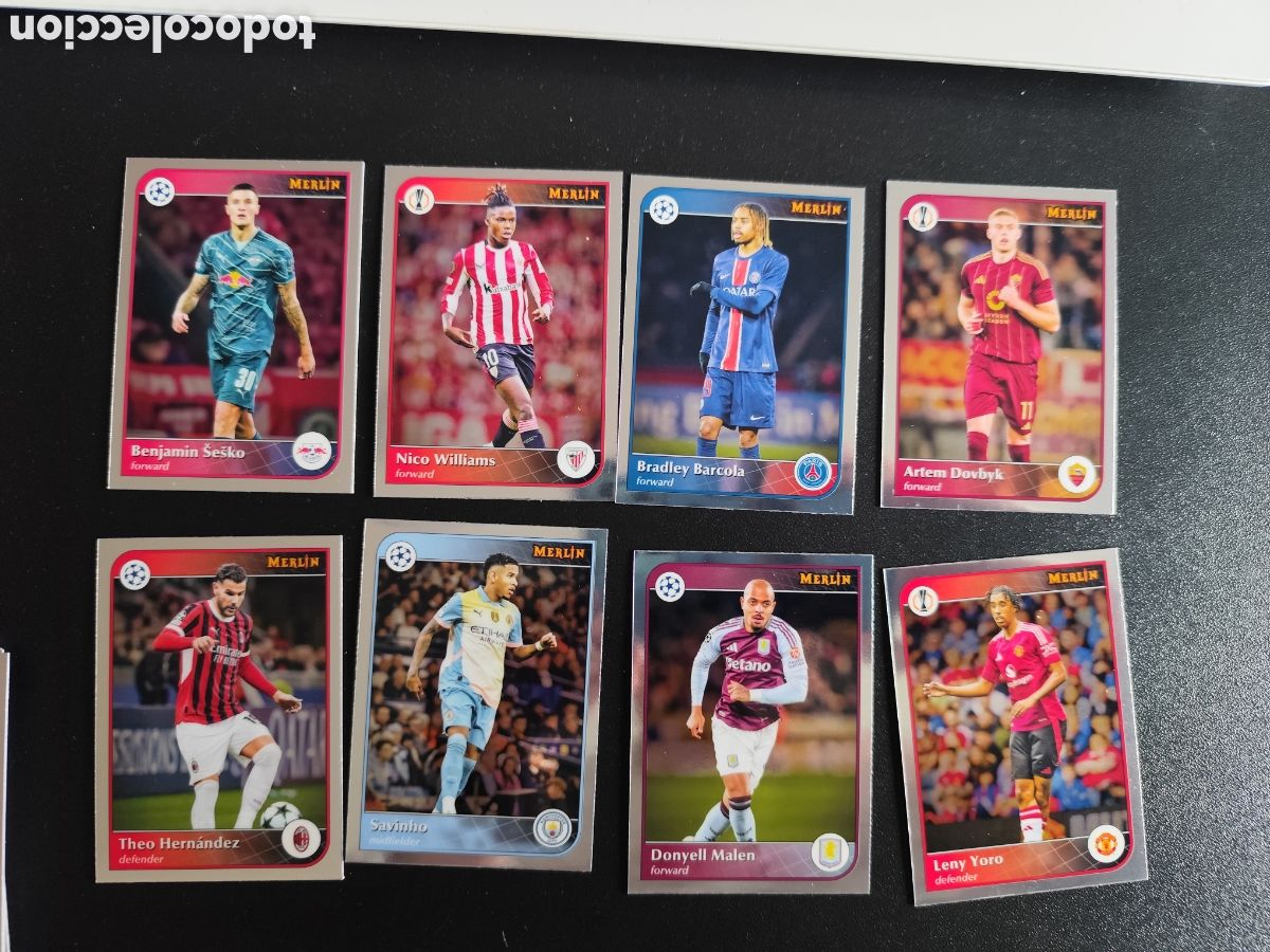 Figurine di Calcio: Lote 20 cards Merlin Topps