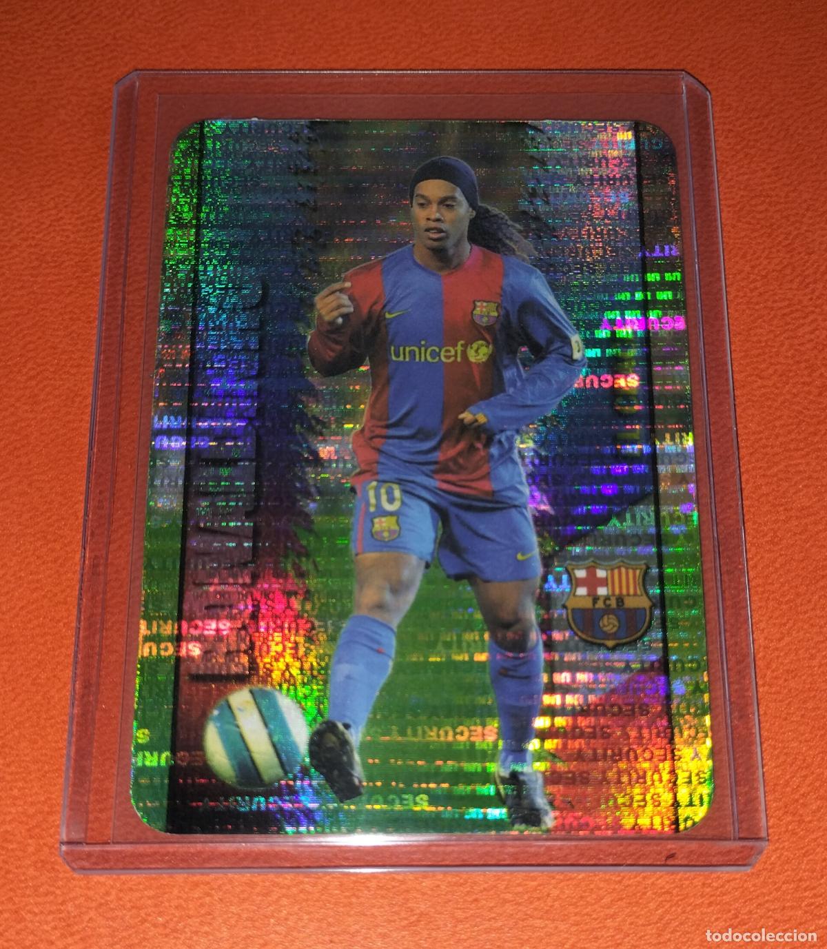 Figurine di Calcio: 53 RONALDINHO SECURITY HORIZONTAL INVERTIDO EL CRACK CARD BARCELONA MUNDICROMO LIGA 2007 2008 07 08