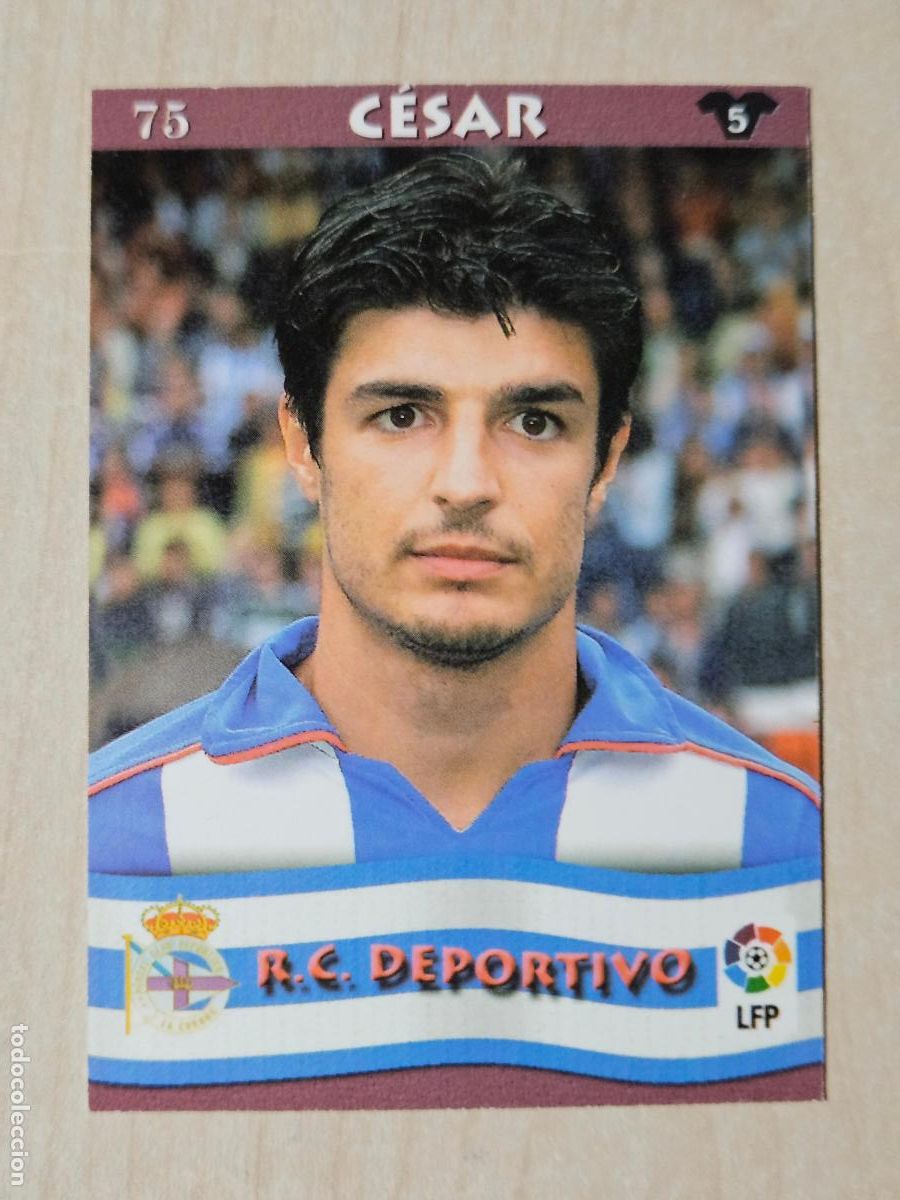 Figurine di Calcio: FICHA N&ordm; 75 CESAR - MUNDICROMO LIGA TOP 2003 - DEPORTIVO DE LA CORU&Ntilde;A