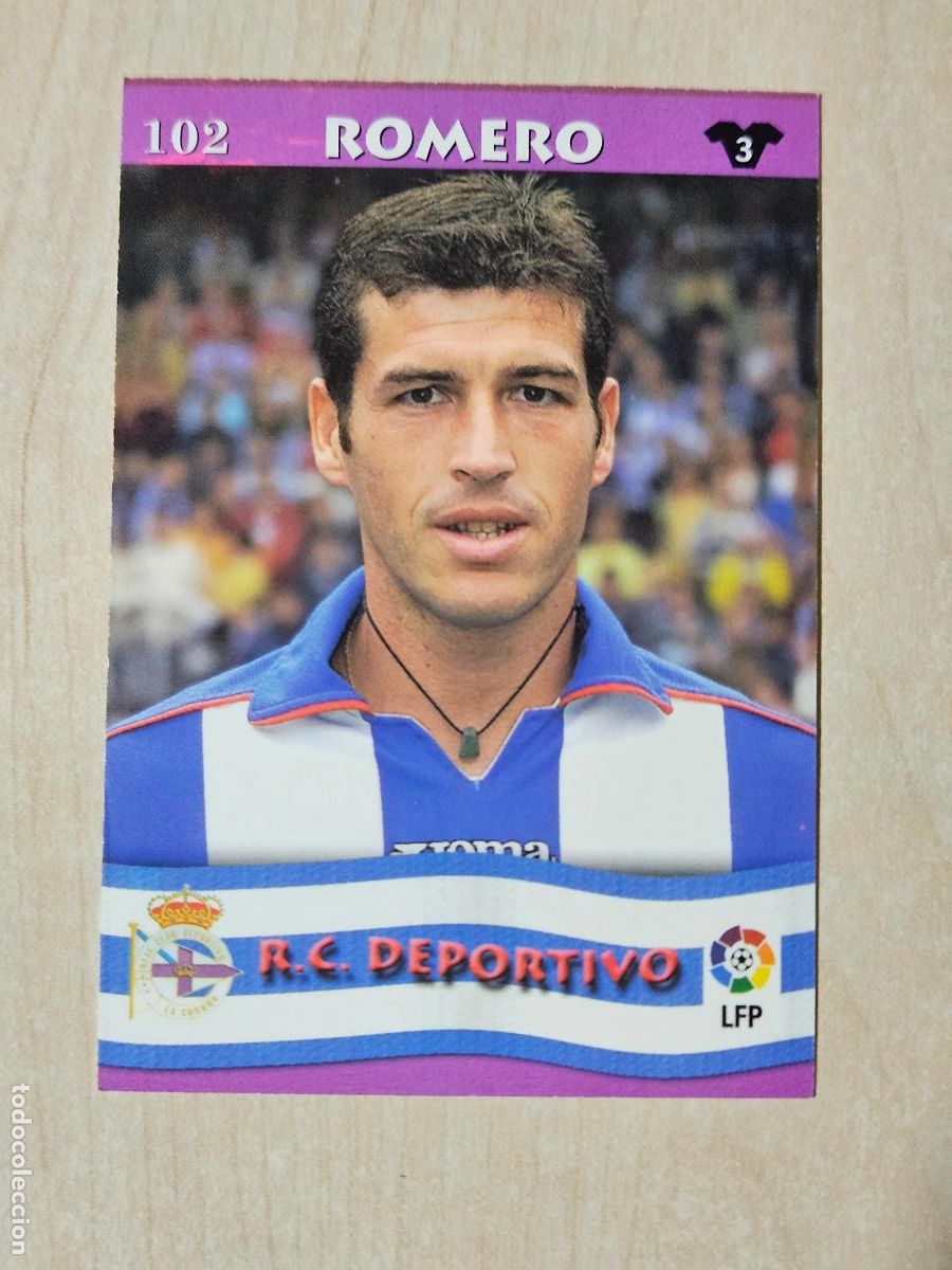 Cromos de F&uacute;tbol: FICHA N&ordm; 102 ROMERO - MUNDICROMO LIGA TOP 2003 - DEPORTIVO DE LA CORU&Ntilde;A