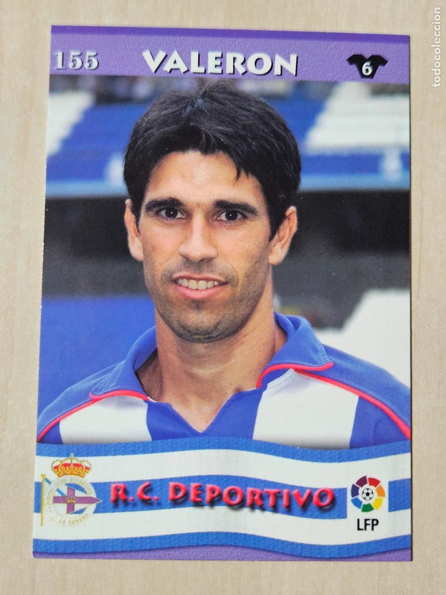 Cromos de F&uacute;tbol: FICHA N&ordm; 155 VALERON - MUNDICROMO LIGA TOP 2003 - DEPORTIVO DE LA CORU&Ntilde;A
