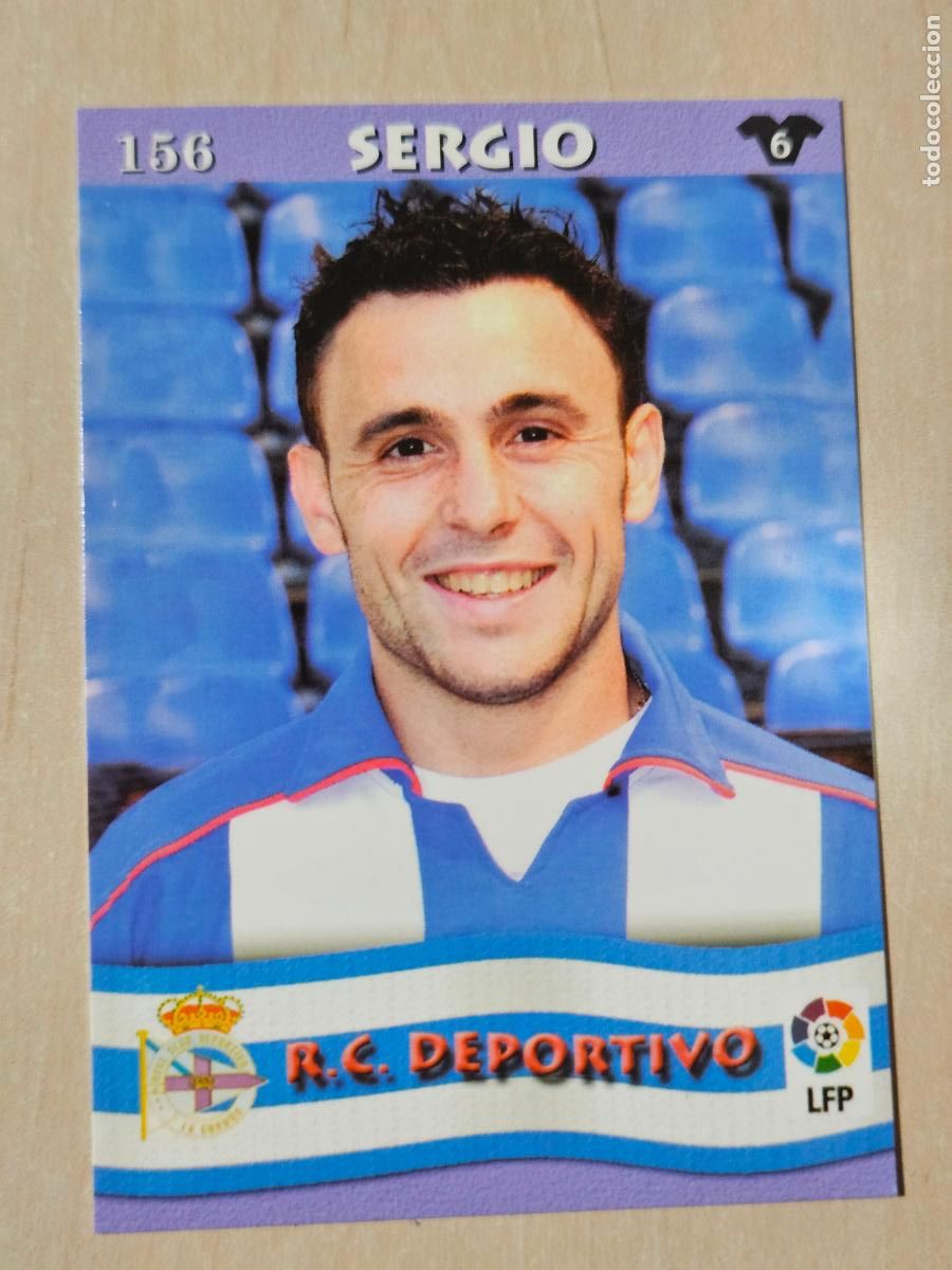 Cromos de F&uacute;tbol: FICHA N&ordm; 156 SERGIO - MUNDICROMO LIGA TOP 2003 - DEPORTIVO DE LA CORU&Ntilde;A