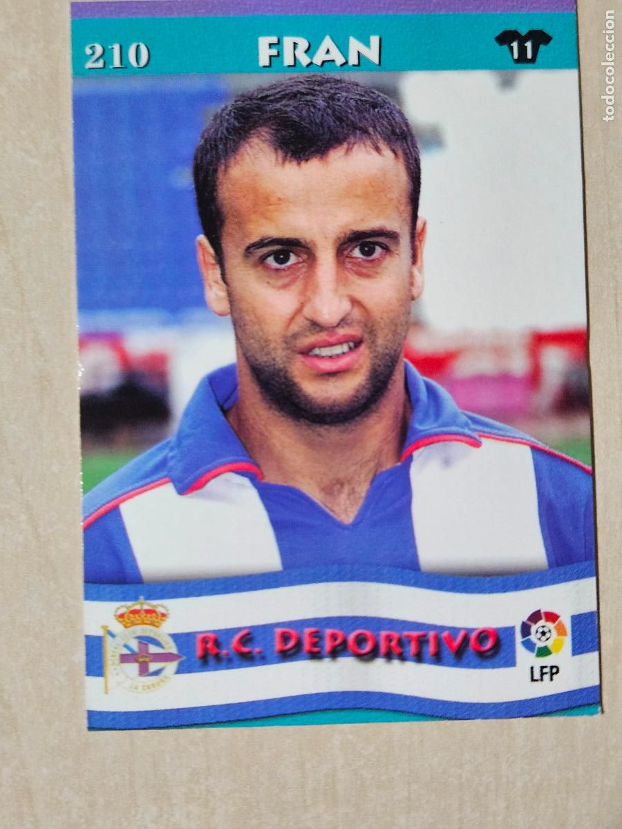 Cromos de F&uacute;tbol: FICHA N&ordm; 210 FRAN - MUNDICROMO LIGA TOP 2003 - DEPORTIVO DE LA CORU&Ntilde;A