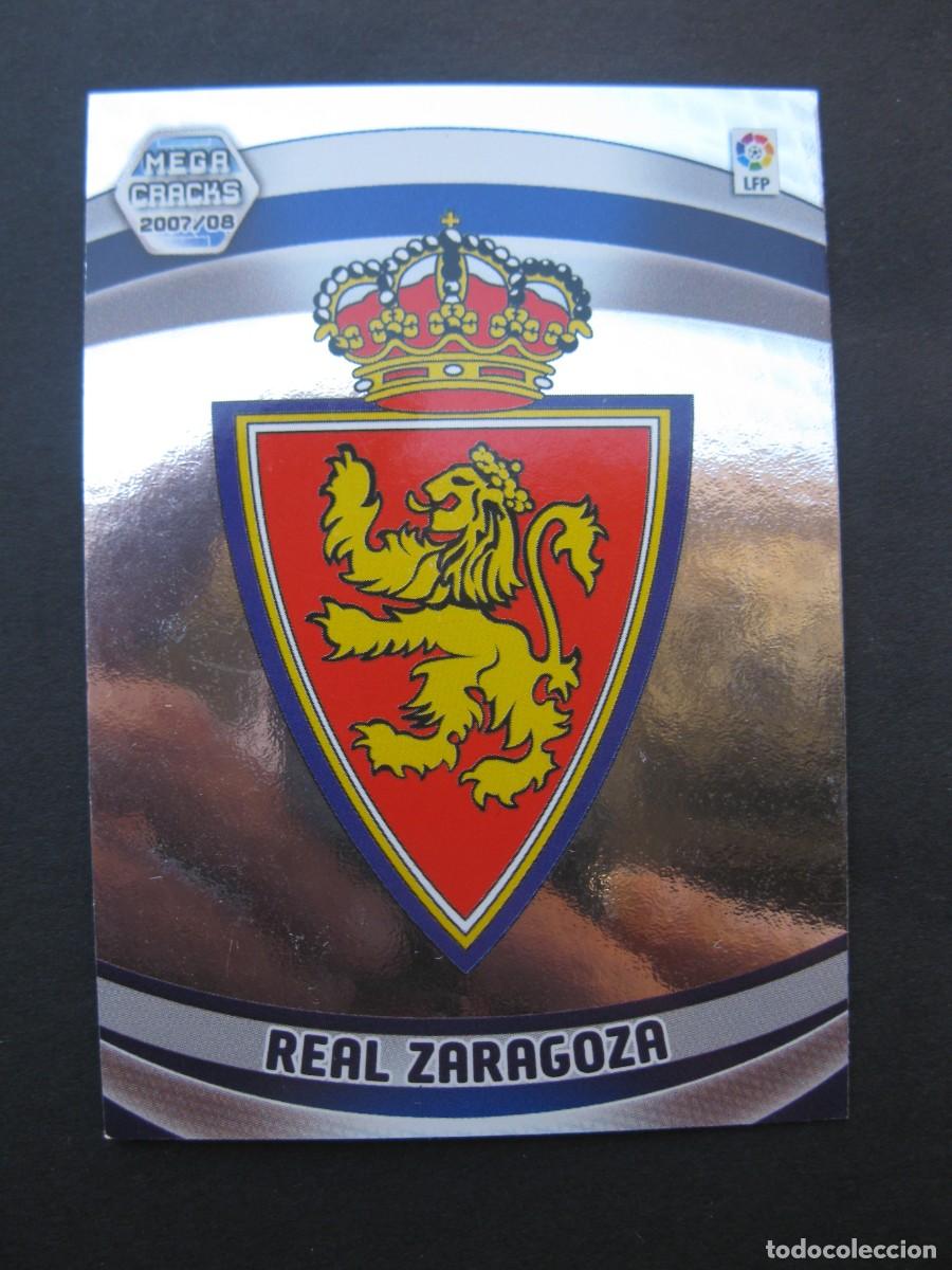 Cromos de F&uacute;tbol: ESCUDO DEL REAL ZARAGOZA - N&ordm; 343 - MEGACRACKS 2007-2008 - PANINI - 07-08.