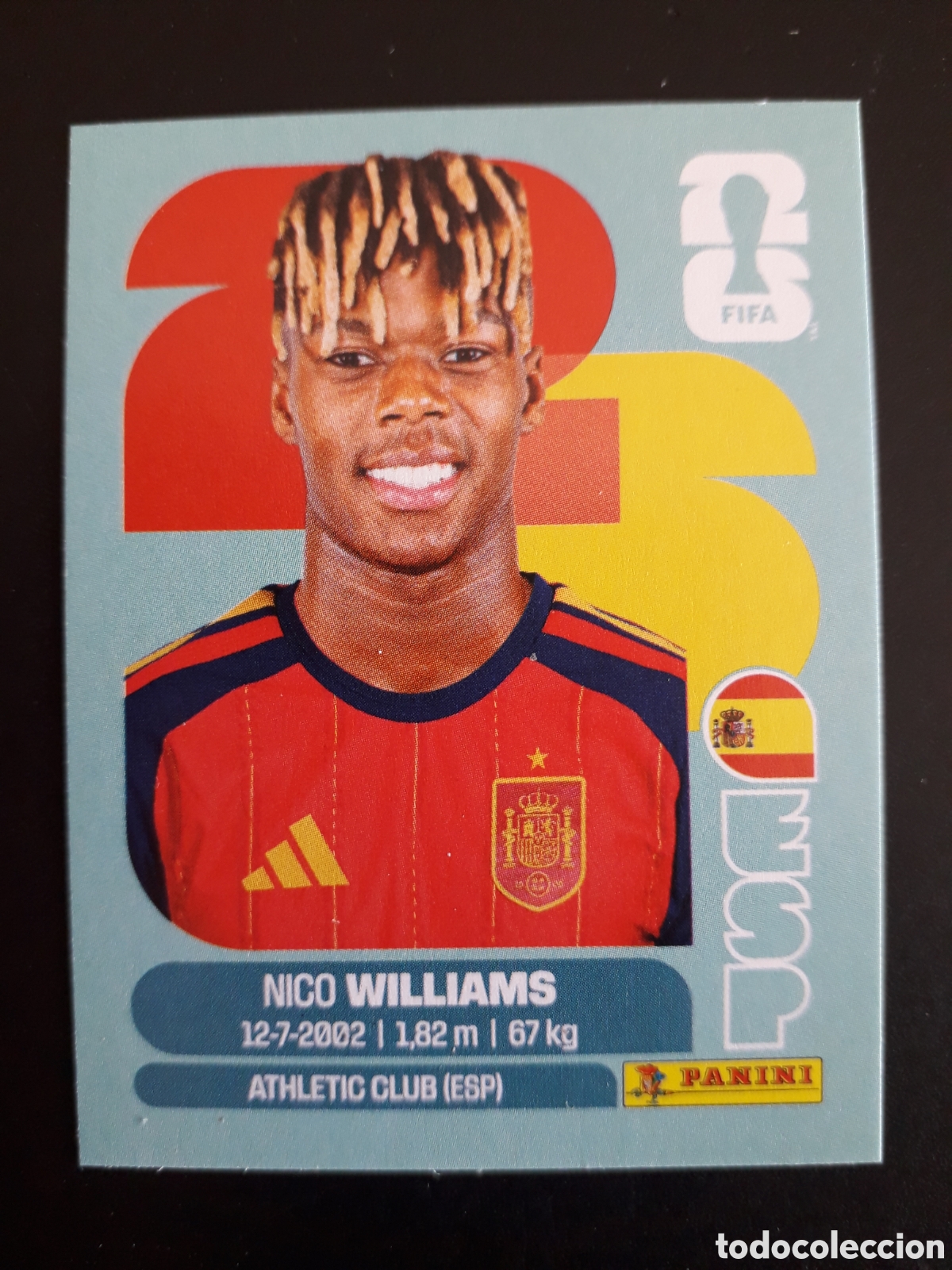 Cromos de F&uacute;tbol: NICO WILLIAMS ESPA&Ntilde;A ESP 17 MUNDIAL F&Uacute;TBOL 2026 FIFA WORLD CUP PANINI SIN PEGAR PEDIDO M&Iacute;NIMO 3&euro;