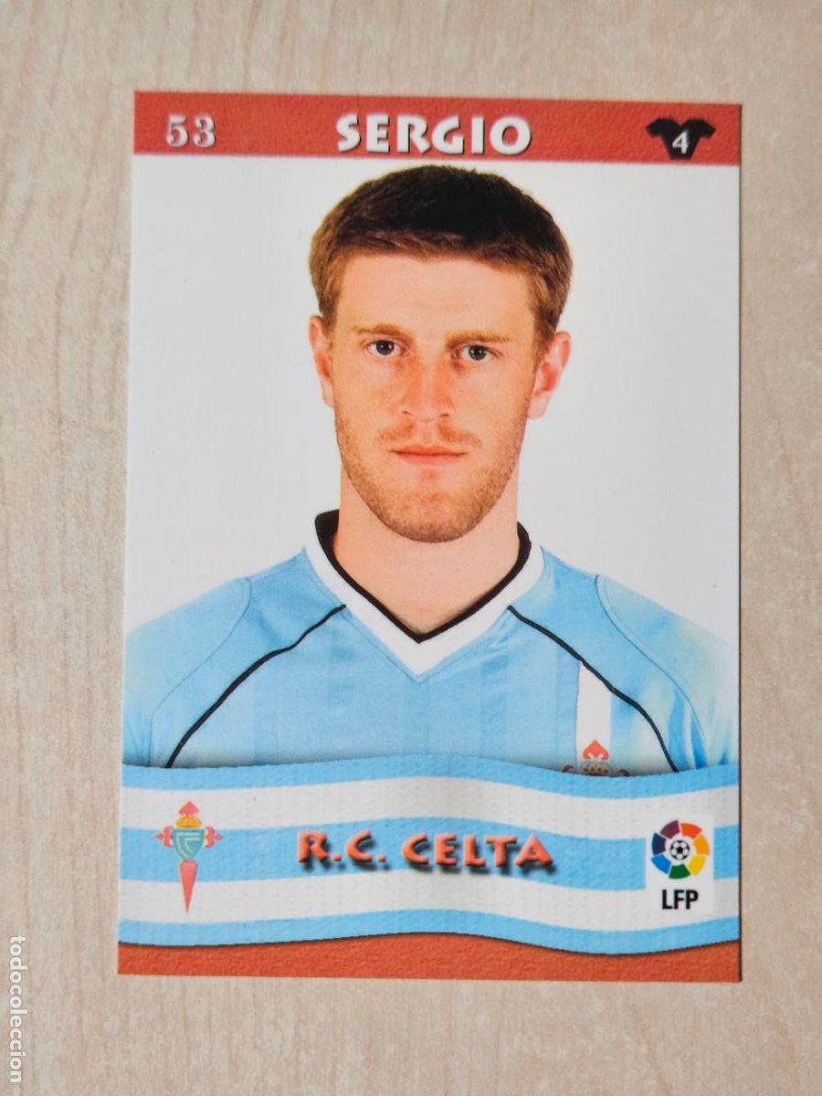 Cromos de F&uacute;tbol: FICHA N&ordm; 53 SERGIO - MUNDICROMO LIGA TOP 2003 - REAL CELTA