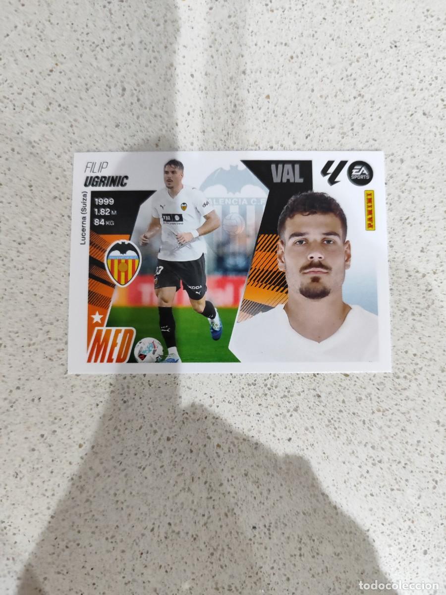 Cromos de F&uacute;tbol: CROMO N&Uacute;MERO 37 FILIP UGRINIC VALENCIA &Uacute;LTIMO FICHAJE. LIGA ESTE 25/26. TERCERA EDICI&Oacute;N.