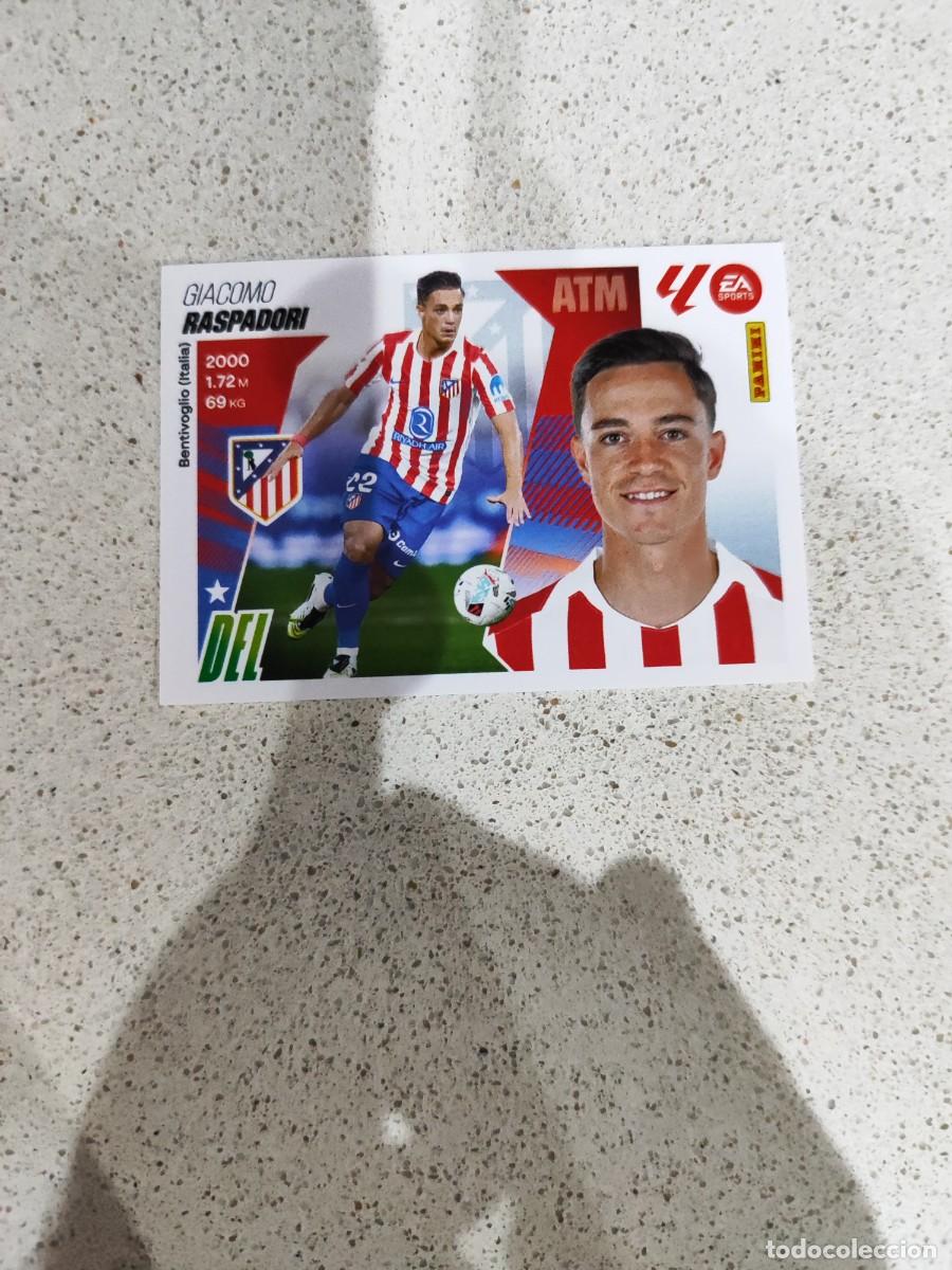Cromos de F&uacute;tbol: CROMO N&Uacute;MERO 42 RASPADORI ATL&Eacute;TICO DE MADRID &Uacute;LTIMO FICHAJE. LIGA ESTE 25/26. TERCERA EDICI&Oacute;N.