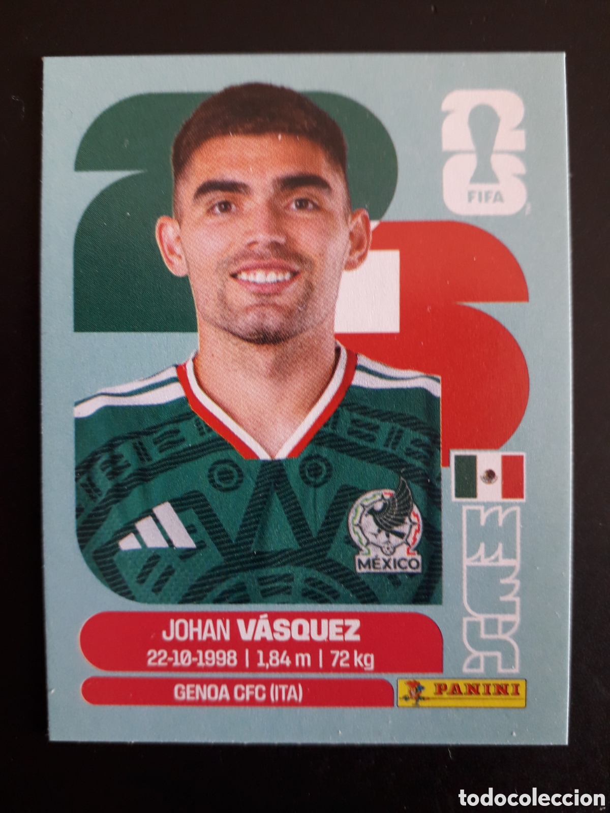 Cromos de F&uacute;tbol: V&Aacute;SQUEZ M&Eacute;XICO MEX 3 MUNDIAL F&Uacute;TBOL 2026 FIFA WORLD CUP PANINI SIN PEGAR PEDIDO M&Iacute;NIMO 3&euro;