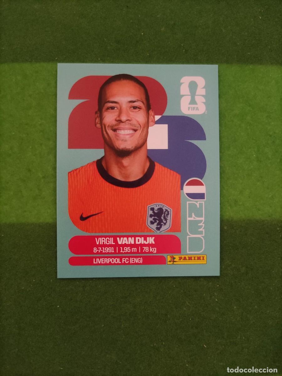 Cromos de F&uacute;tbol: Van Dijk Pa&iacute;ses Bajos NED 3 Sticker Mundial 2026 FIFA World Cup / Sin pegar