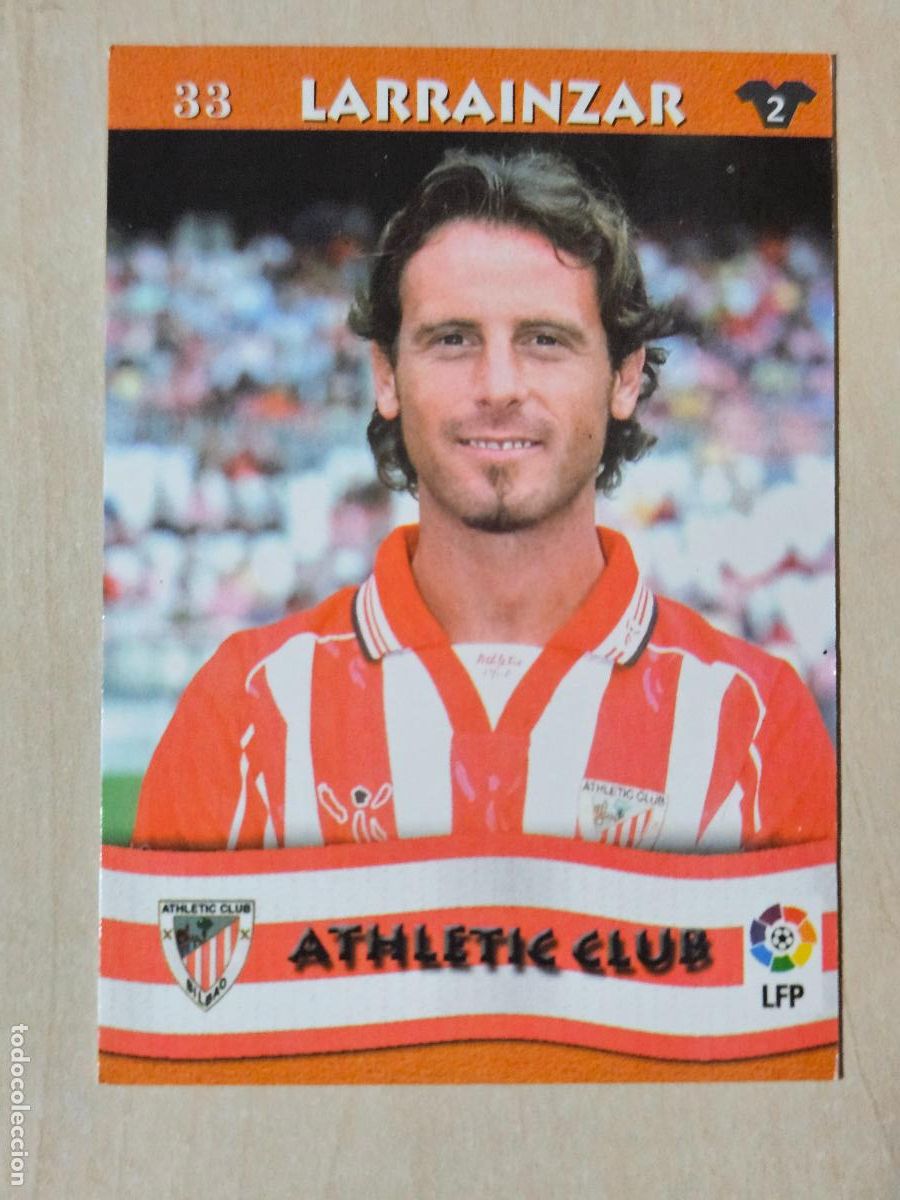 Football Stickers: FICHA N&ordm; 33 LARRAINZAR - MUNDICROMO LIGA TOP 2003 - ATHLETIC DE BILBAO