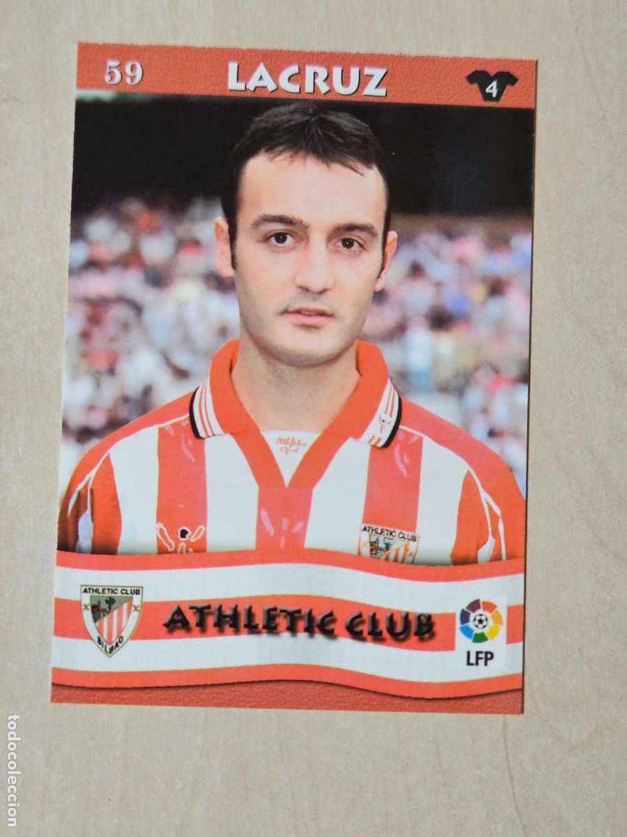 Football Stickers: FICHA N&ordm; 59 LACRUZ - MUNDICROMO LIGA TOP 2003 - ATHLETIC DE BILBAO