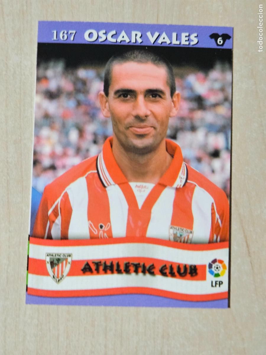Football Stickers: FICHA N&ordm; 167 OSCAR VALES - MUNDICROMO LIGA TOP 2003 - ATHLETIC DE BILBAO