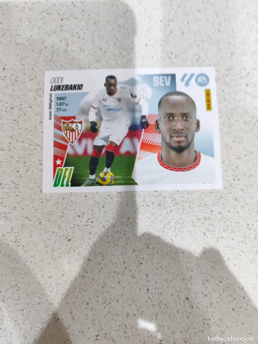 Cromos de F&uacute;tbol: CROMO LUKEBAKIO SEVILLA N&Uacute;MERO 18. LIGA ESTE 25/26.