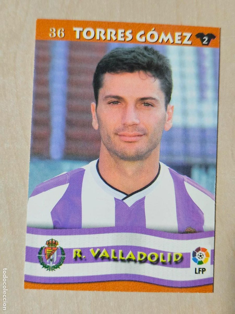 Cromos de F&uacute;tbol: FICHA N&ordm; 36 TORRES GOMEZ - MUNDICROMO LIGA TOP 2003 - REAL VALLADOLID