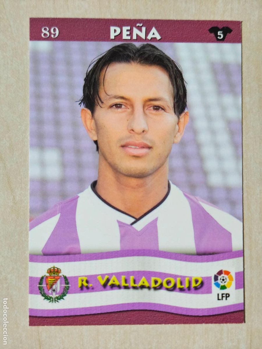 Cromos de F&uacute;tbol: FICHA N&ordm; 89 PE&Ntilde;A - MUNDICROMO LIGA TOP 2003 - REAL VALLADOLID