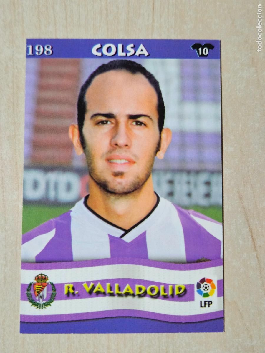 Cromos de F&uacute;tbol: FICHA N&ordm; 198 COLSA - MUNDICROMO LIGA TOP 2003 - REAL VALLADOLID