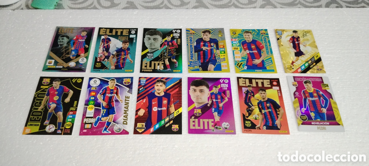 Cromos de F&uacute;tbol: Lote de 21 cromos de Pedri FC Barcelona