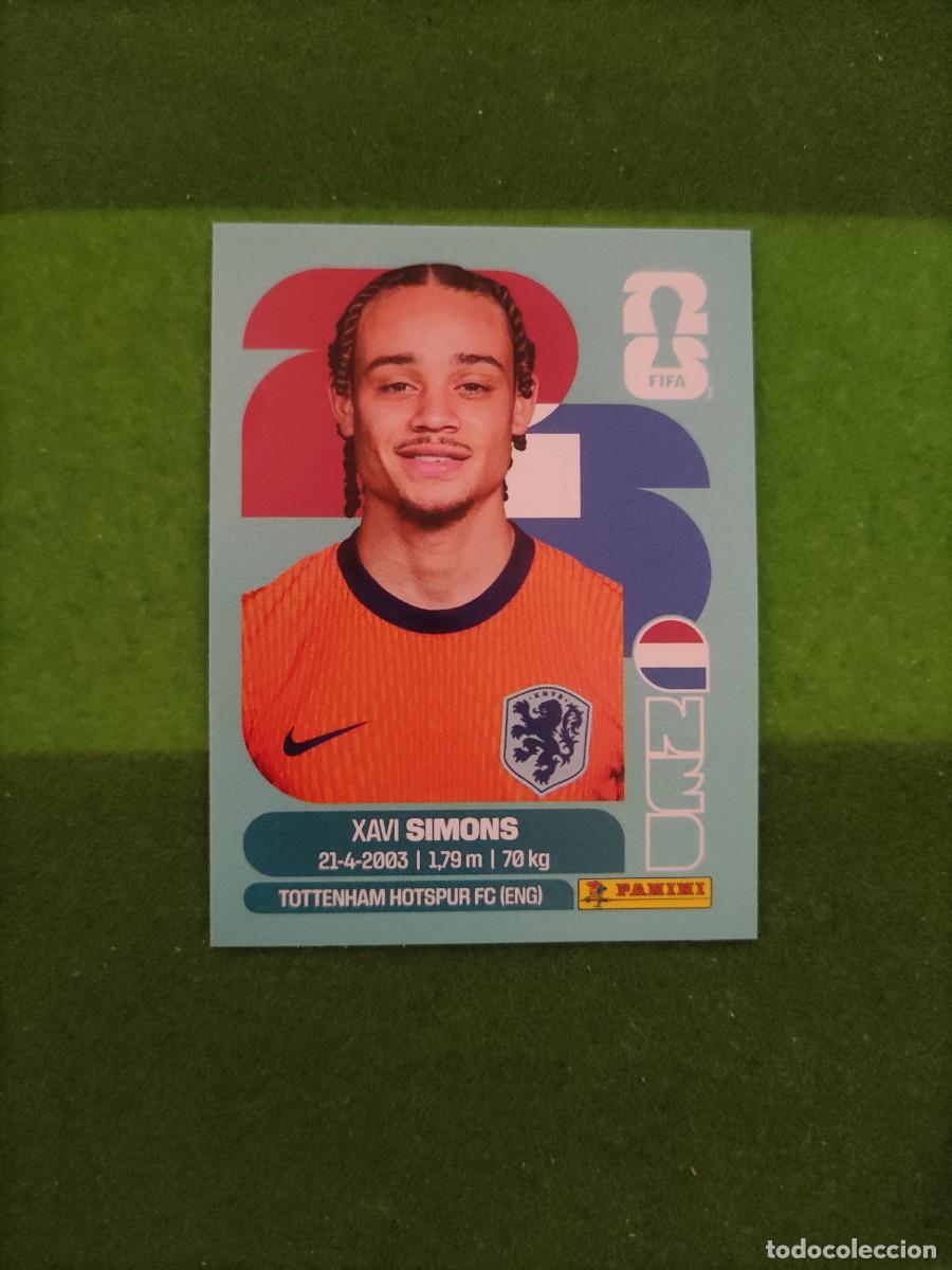 Cromos de Futebol: Simons Pa&iacute;ses Bajos NED 15 Sticker Mundial 2026 FIFA World Cup / Sin pegar