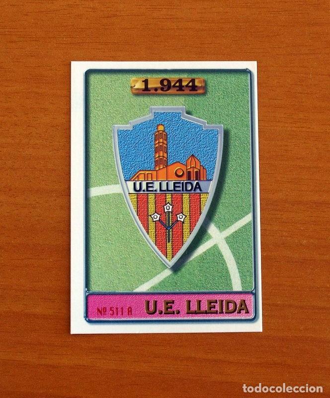 Fu&szlig;ball-Sticker: Lleida -N&ordm; 511 A-B Escudo-Berisovic -2&ordf; Divisi&oacute;n-Mundicromo Las Fichas de la Liga 1996-1997-96-97