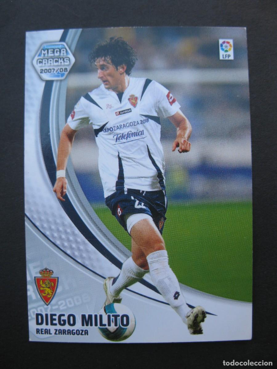 Cromos de F&uacute;tbol: DIEGO MILITO (REAL ZARAGOZA) - N&ordm; 360 - MEGACRACKS 2007-2008 - PANINI - 07-08.