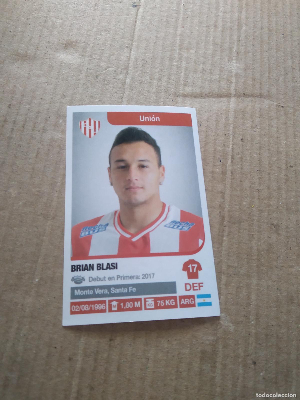 Cromos de F&uacute;tbol: 369 BRIAN BLASI UNION CROMO FUTBOL ARGENTINO 18-19 PANINI LIGA ARGENTINA 2018-2019