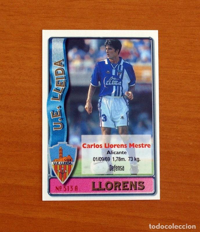 Cromos de F&uacute;tbol: Lleida -N&ordm; 513 A-B Llorens-Gerardo -2&ordf; Divisi&oacute;n-Mundicromo Las Fichas de la Liga 1996-1997-96-97