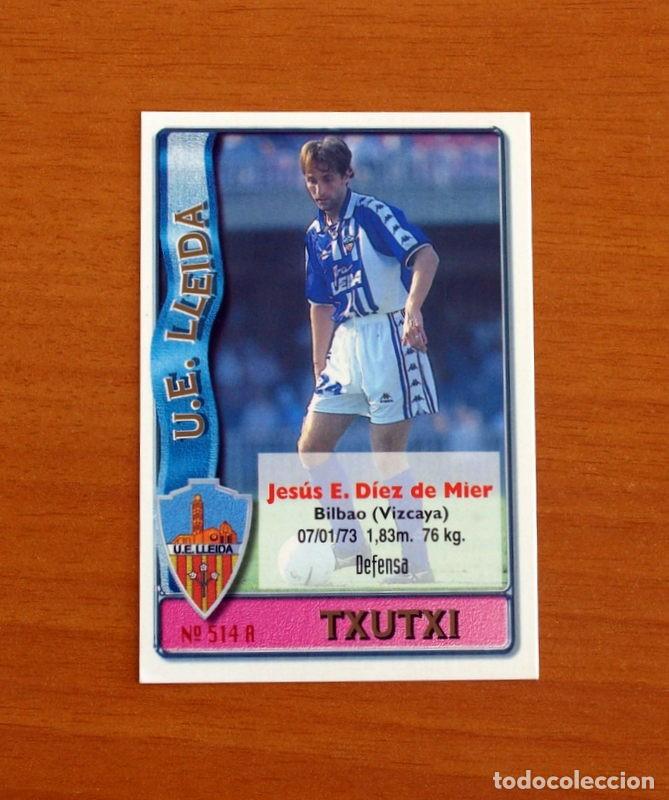 Cromos de F&uacute;tbol: Lleida -N&ordm; 514 A-B Txutxi-Calder&oacute;n -2&ordf; Divisi&oacute;n-Mundicromo Las Fichas de la Liga 1996-1997-96-97
