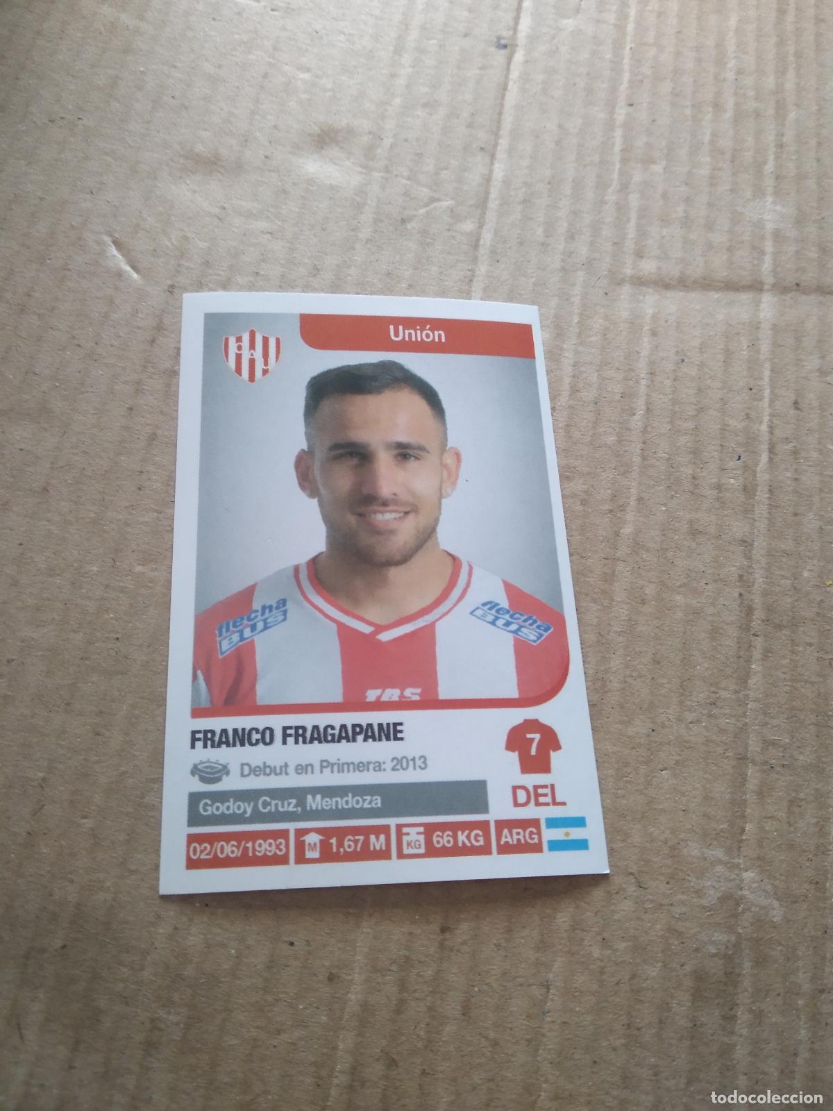 Cromos de F&uacute;tbol: 375 FRANCO FRAGAPANE UNION CROMO FUTBOL ARGENTINO 18-19 PANINI LIGA ARGENTINA 2018-2019