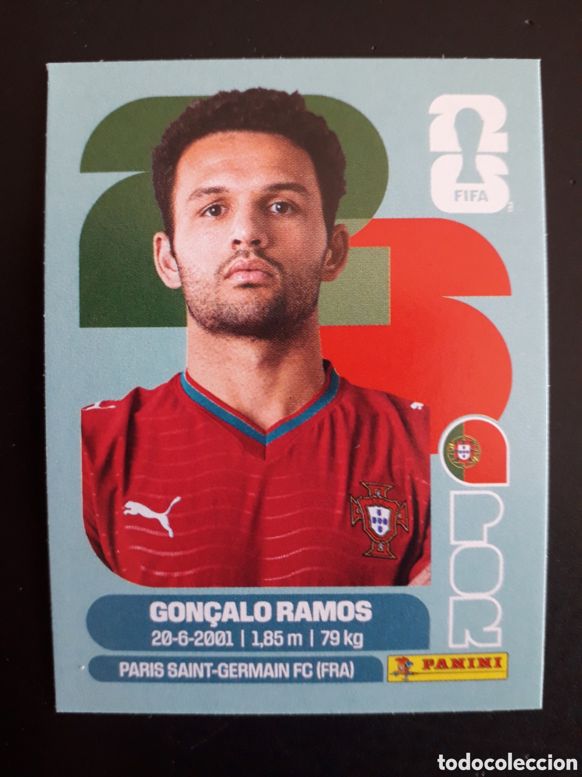 Cromos de F&uacute;tbol: GON&Ccedil;ALO RAMOS PORTUGAL POR 18 MUNDIAL F&Uacute;TBOL 2026 FIFA WORLD CUP PANINI SIN PEGAR PEDIDO M&Iacute;NIMO 3&euro;.