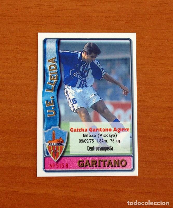 Cromos de F&uacute;tbol: Lleida -N&ordm; 515 A-B Garitano-&Aacute;ngel Luis -2&ordf; Divisi&oacute;n-Mundicromo Las Fichas de la Liga 1996-1997-96-97
