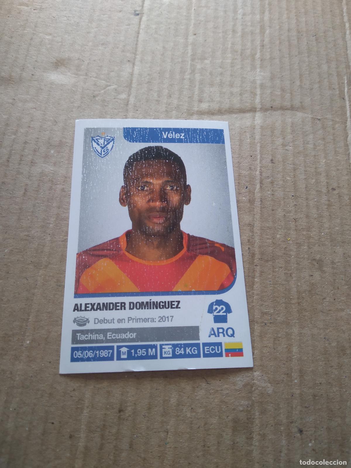 Cromos de F&uacute;tbol: 380 ALEXANDER DOMINGUEZ VELEZ CROMO FUTBOL ARGENTINO 18-19 PANINI LIGA ARGENTINA 2018-2019