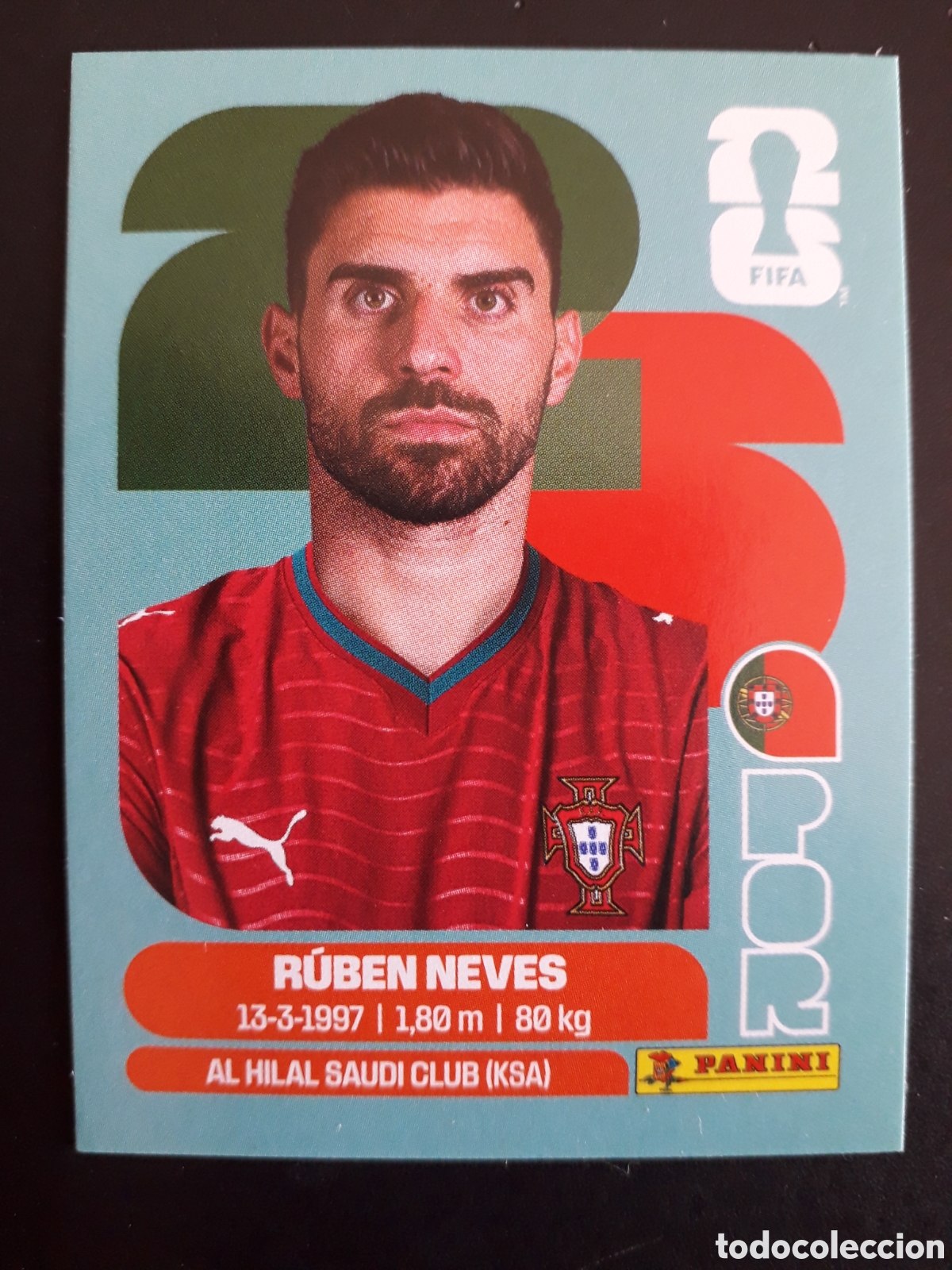 Cromos de F&uacute;tbol: R&Uacute;BEN NEVES PORTUGAL POR 11 MUNDIAL F&Uacute;TBOL 2026 FIFA WORLD CUP PANINI SIN PEGAR PEDIDO M&Iacute;NIMO 3&euro;