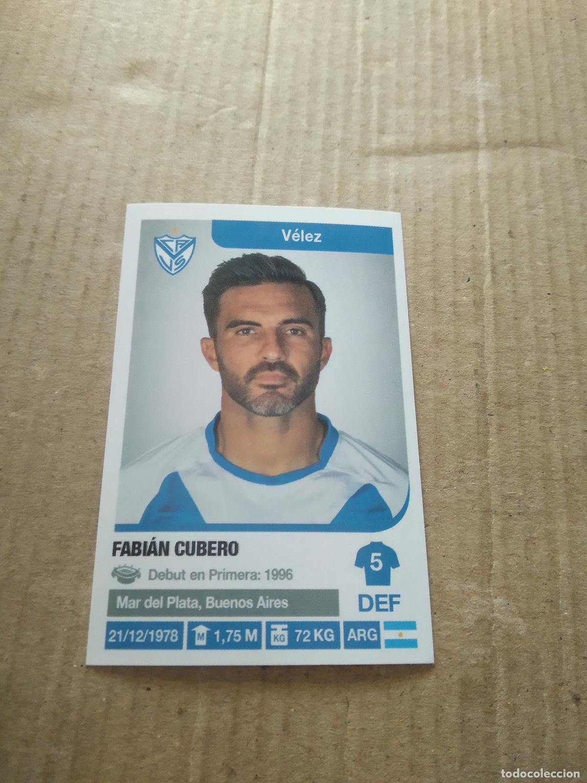 Figurine di Calcio: 384 FABIAN CUBERO VELEZ CROMO FUTBOL ARGENTINO 18-19 PANINI LIGA ARGENTINA 2018-2019