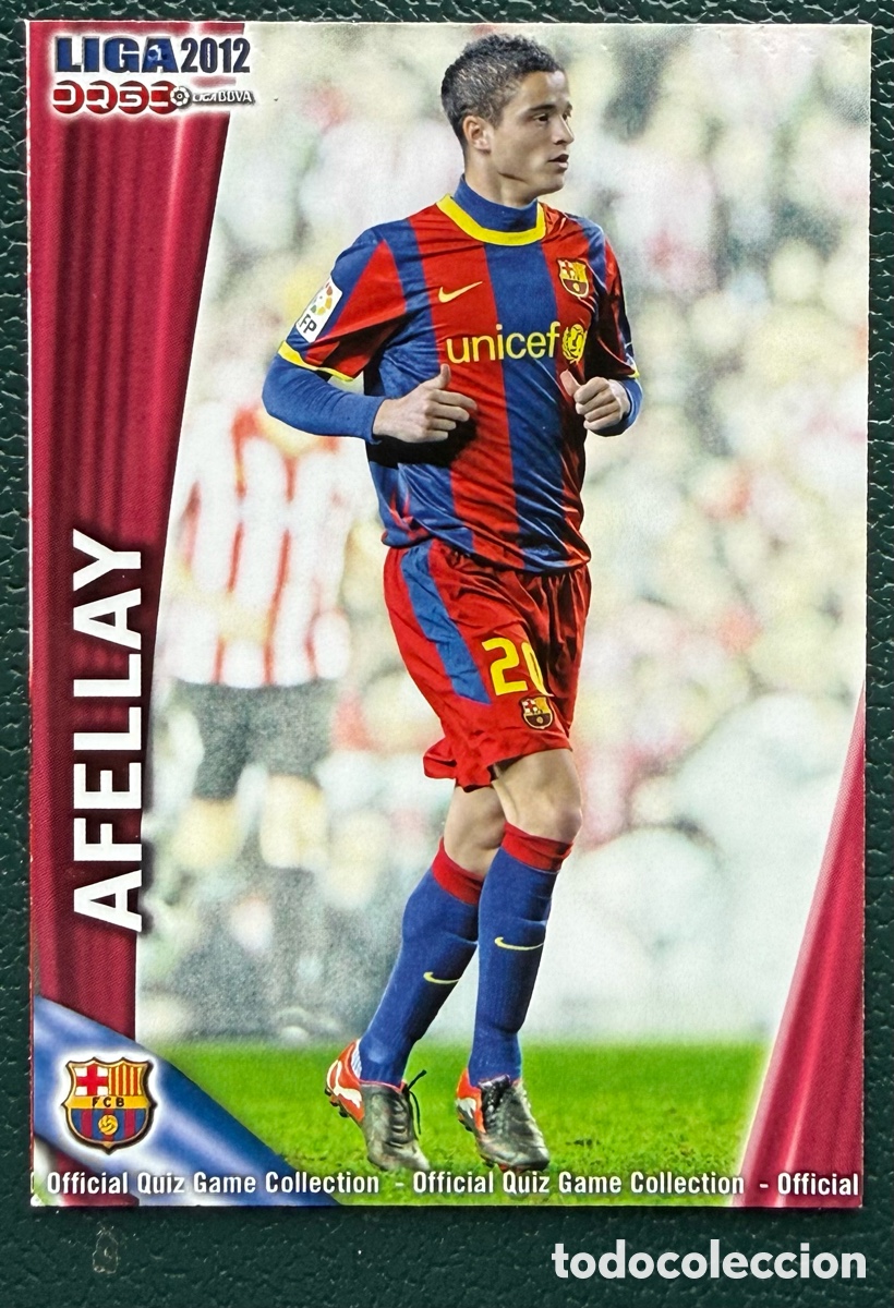 Cromos de F&uacute;tbol: 15 AFELLAY FC BARCELONA FICHAS ALBUM MUNDICROMO 2011 2012 11 12