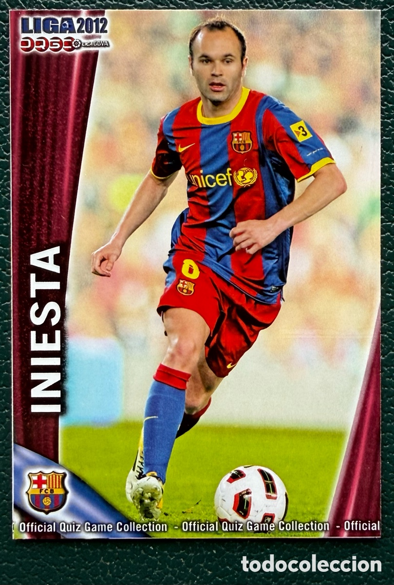 Cartes &agrave; collectionner de Football: 17 INIESTA FC BARCELONA FICHAS ALBUM MUNDICROMO 2011 2012 11 12