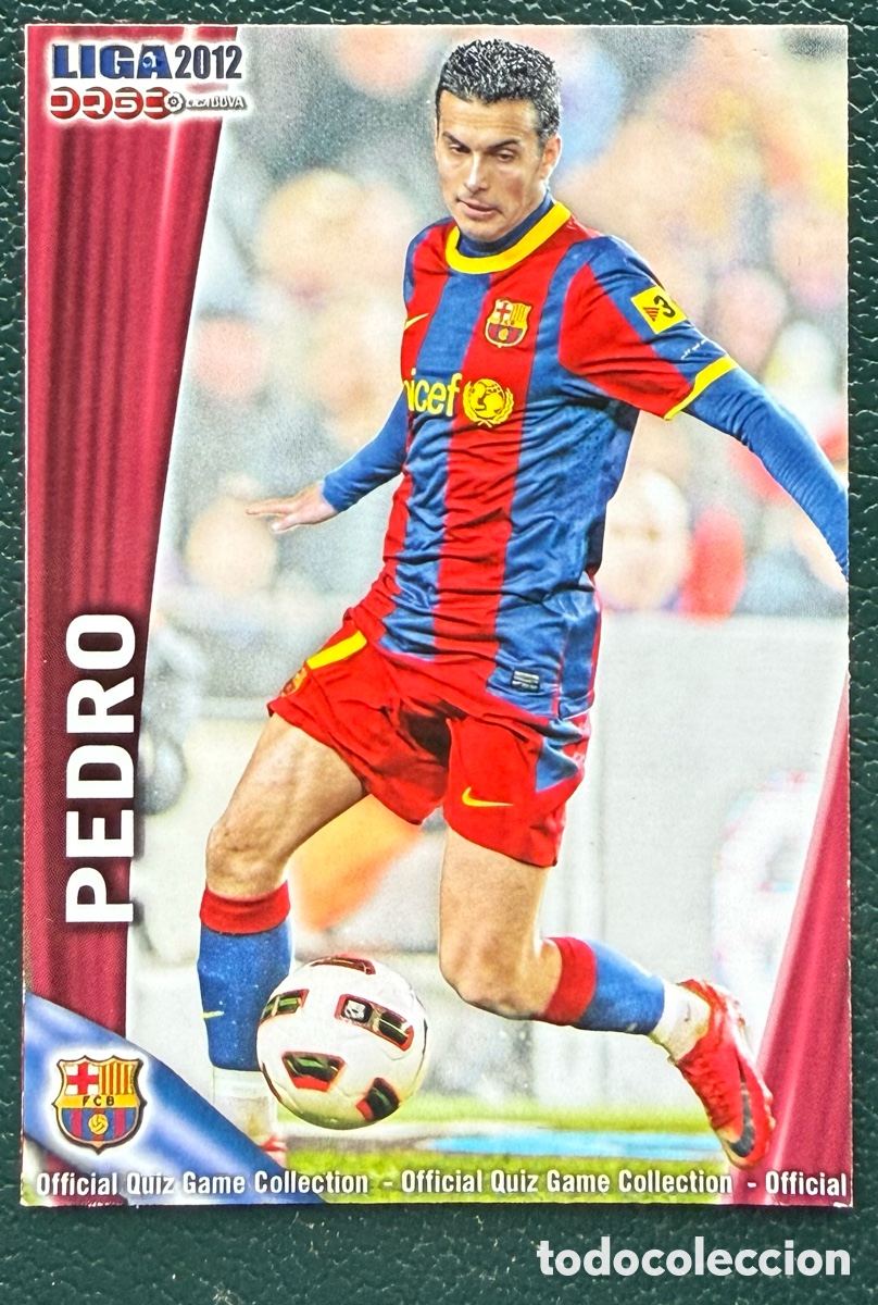 Cartes &agrave; collectionner de Football: 19 PEDRO FC BARCELONA FICHAS ALBUM MUNDICROMO 2011 2012 11 12