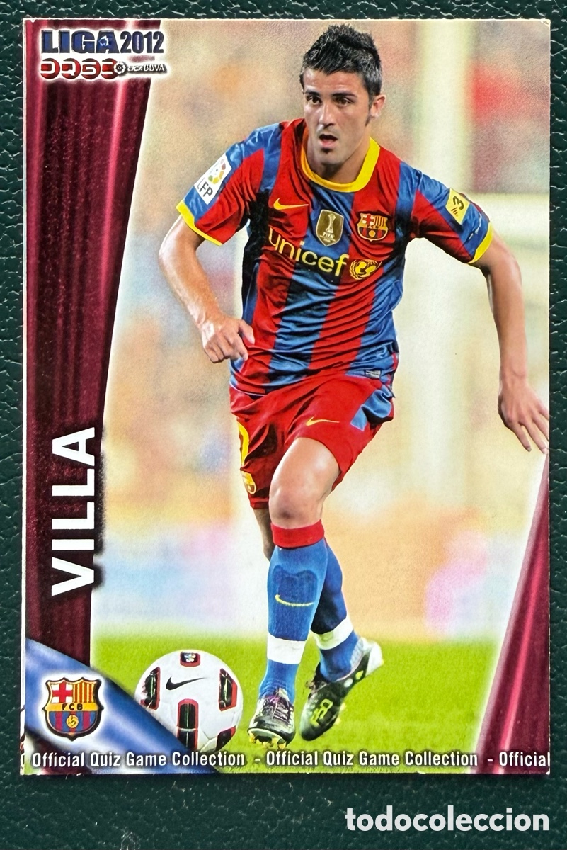 Cromos de F&uacute;tbol: 21 VILLA FC BARCELONA FICHAS ALBUM MUNDICROMO 2011 2012 11 12