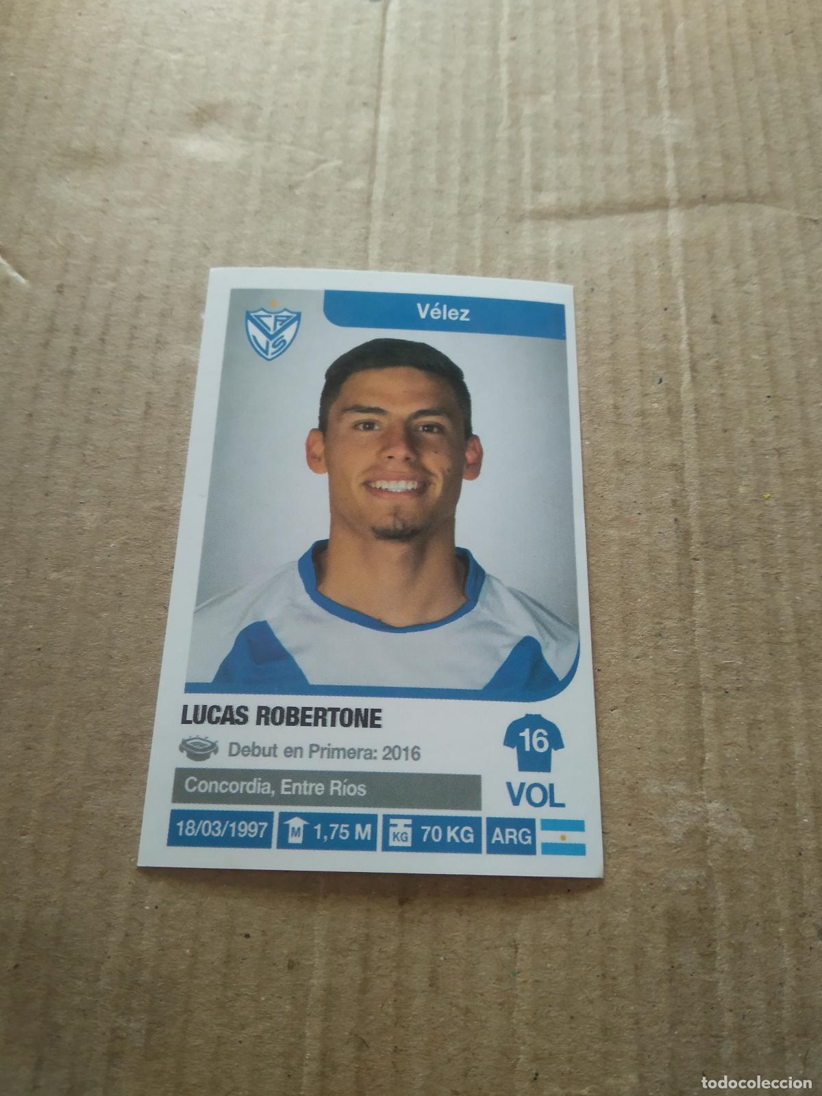 Cromos de F&uacute;tbol: 387 LUCAS ROBERTONE VELEZ CROMO FUTBOL ARGENTINO 18-19 PANINI LIGA ARGENTINA 2018-2019