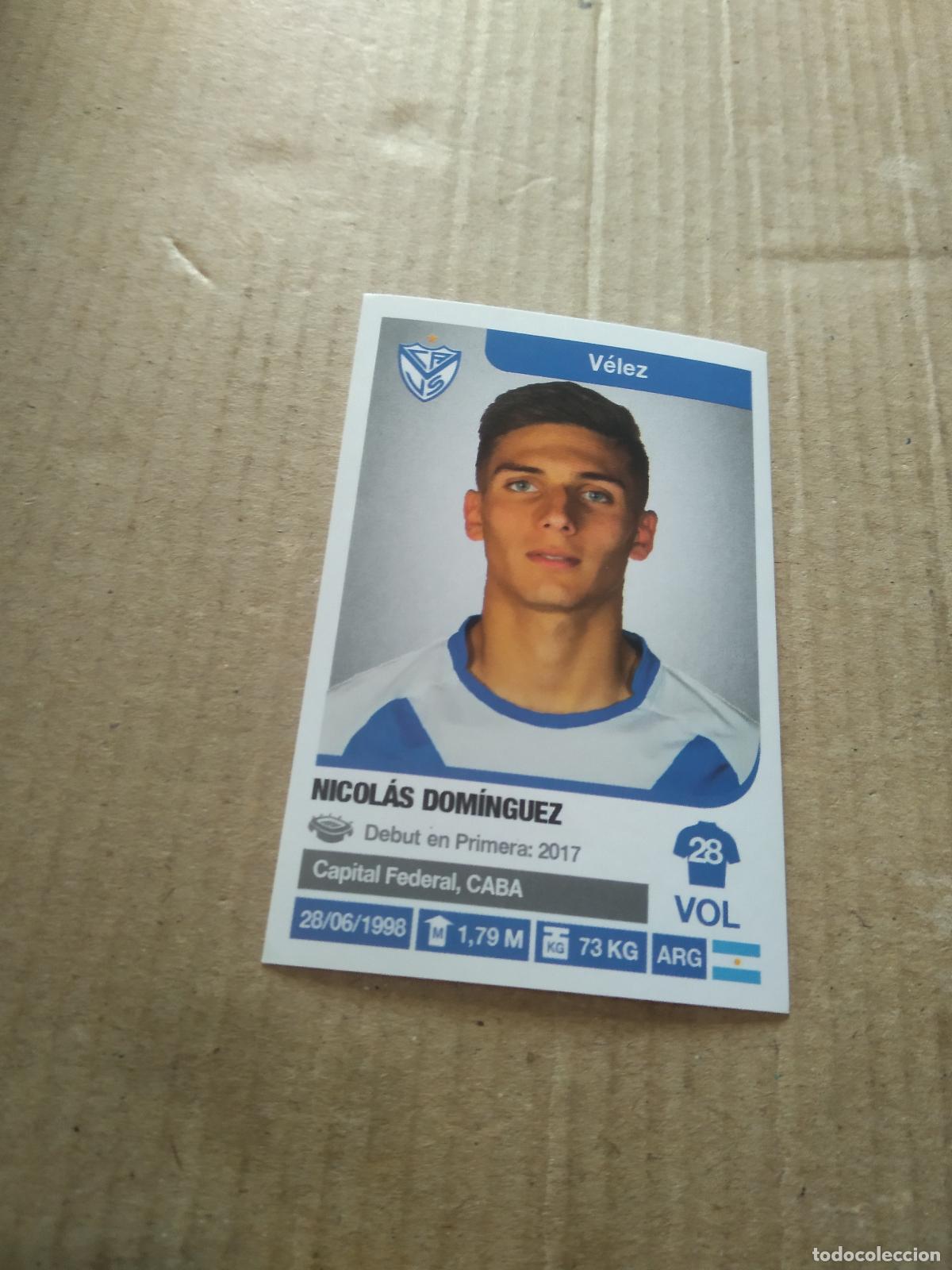 Cromos de F&uacute;tbol: 388 NICOLAS DOMINGUEZ VELEZ CROMO FUTBOL ARGENTINO 18-19 PANINI LIGA ARGENTINA 2018-2019