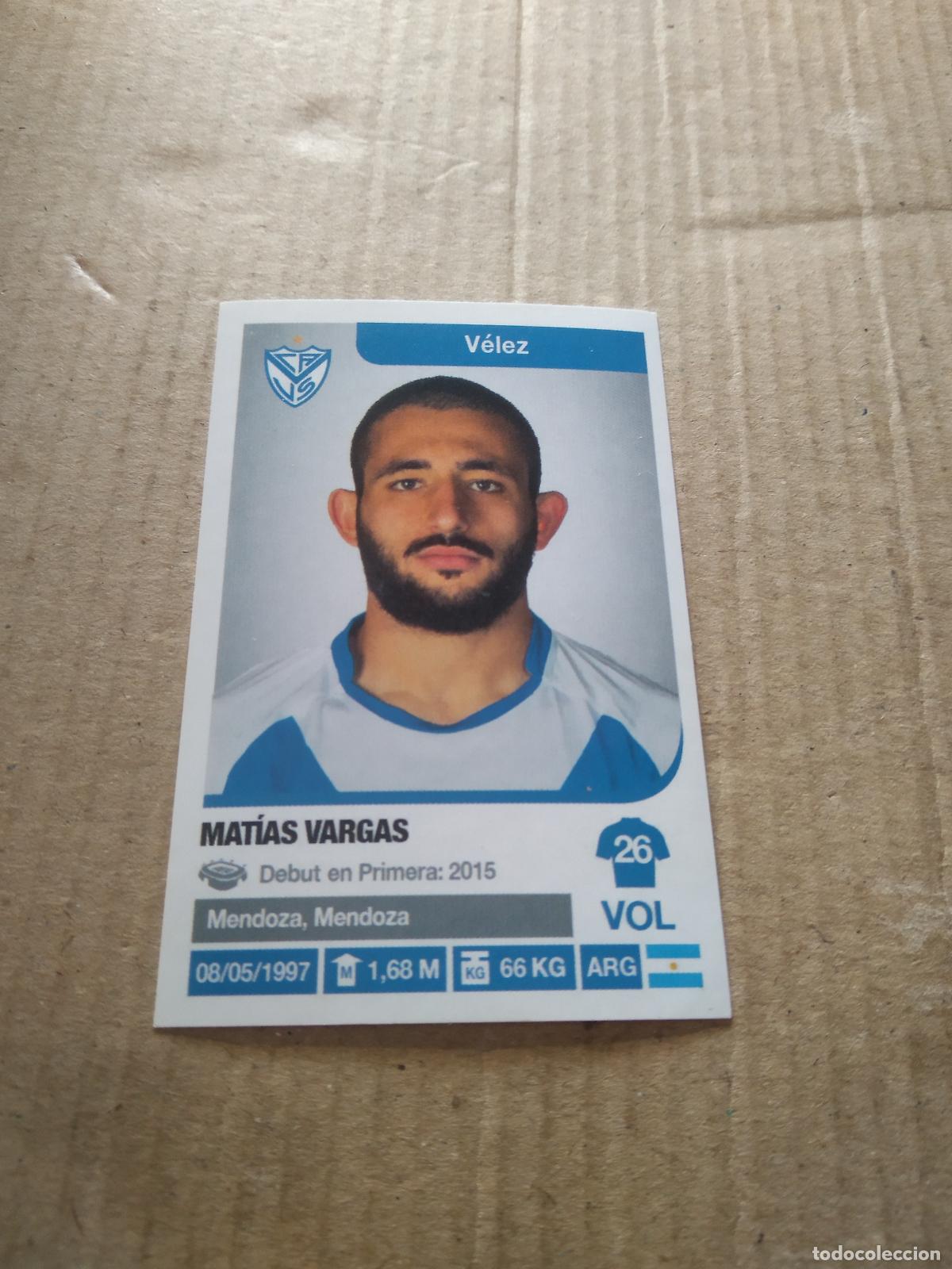 Cromos de F&uacute;tbol: 389 MATIAS VARGAS VELEZ CROMO FUTBOL ARGENTINO 18-19 PANINI LIGA ARGENTINA 2018-2019