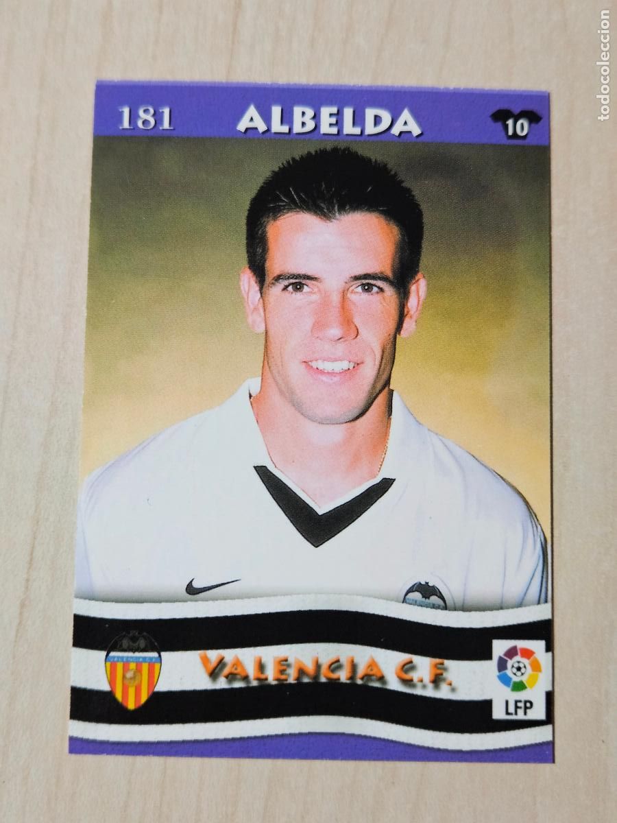 Cromos de F&uacute;tbol: FICHA N&ordm; 181 ALBELDA - MUNDICROMO LIGA TOP 2003 - VALENCIA