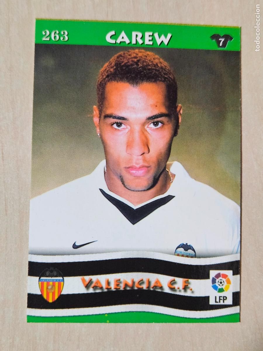 Cromos de F&uacute;tbol: FICHA N&ordm; 263 CAREW - MUNDICROMO LIGA TOP 2003 - VALENCIA