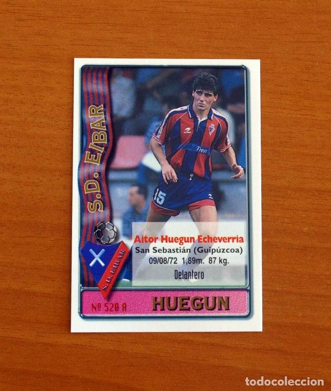 Cromos de Futebol: Eibar -N&ordm; 520 A-B Huegun-Alonso -2&ordf; Divisi&oacute;n-Mundicromo Las Fichas de la Liga 1996-1997-96-97